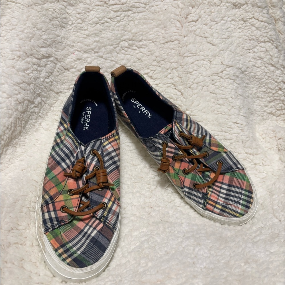 Sperry Plaid Canvas Shoes - Multicolor